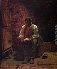 Eastman Johnson The Chimney Corner painting